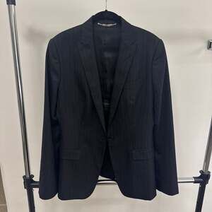Dolce&Gabbana Black Pinstripe 3-Piece Suit